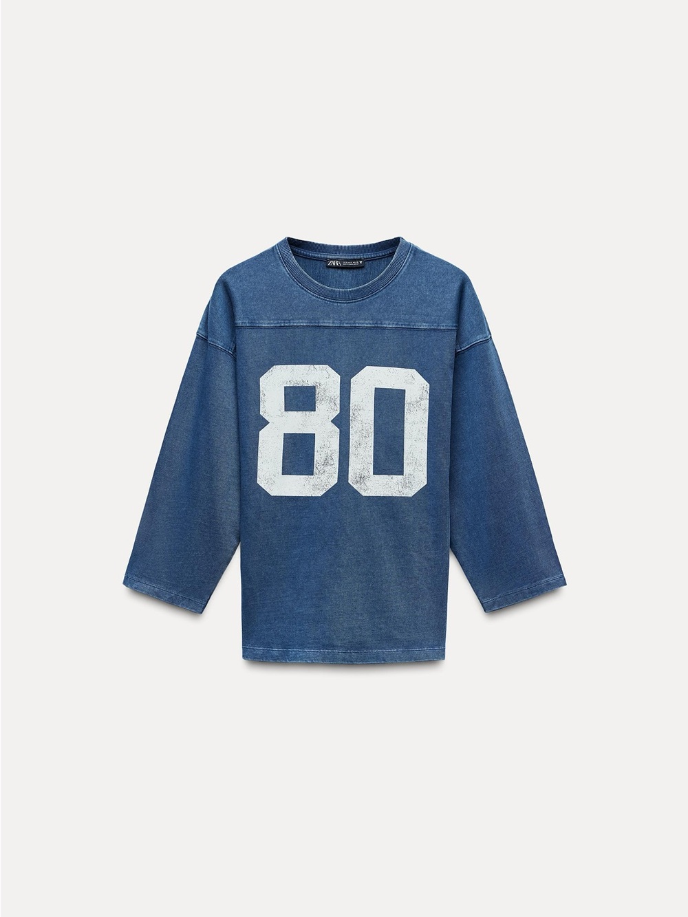 Zara 80 jersey t shirt, new without tags size L (fits like M)